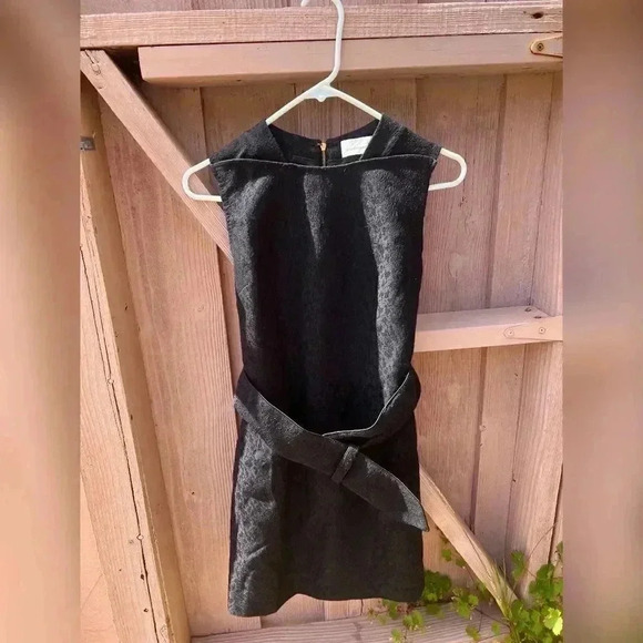 Golden Goose Black A Line Dress With Belt - Picture 4 of 7